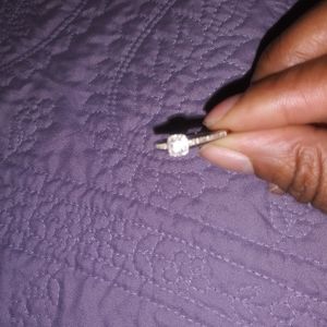 White gold ring